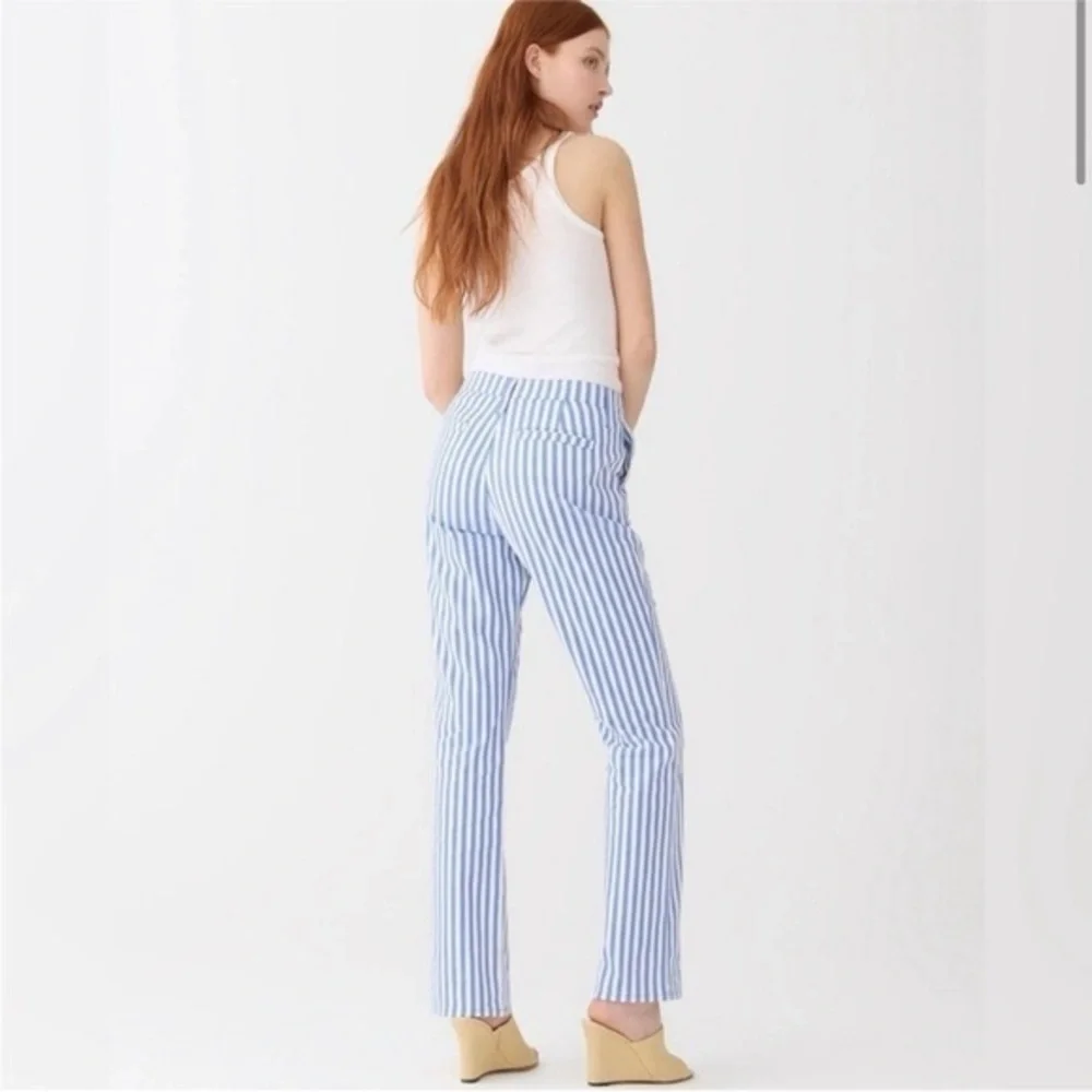 J Crew Slim demi-boot chino pant in stripe BR186 Size 29